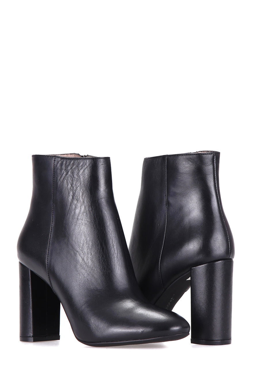 High Heeled Women's Leather Boots