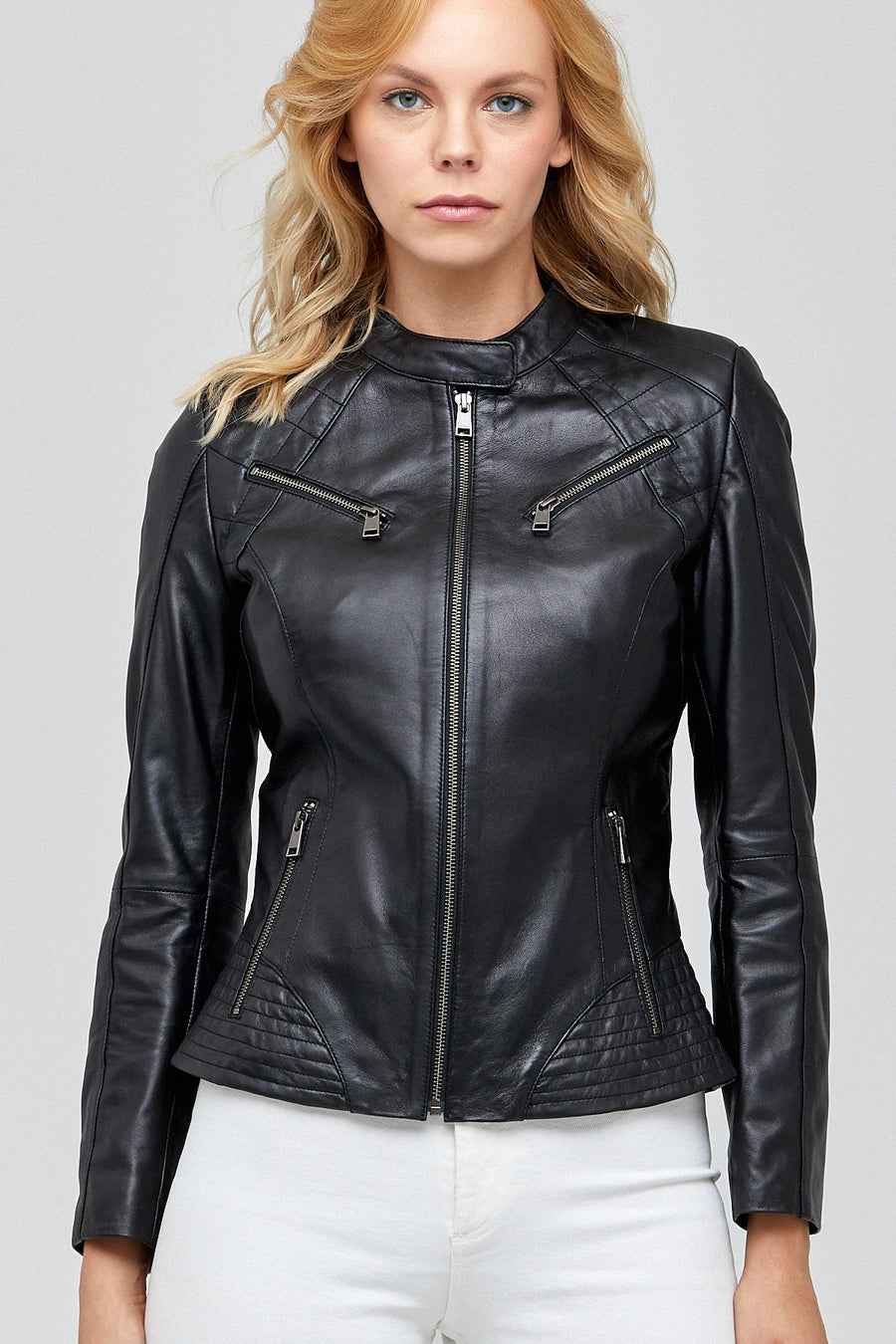 Lucky Women's Black Leather Jacket