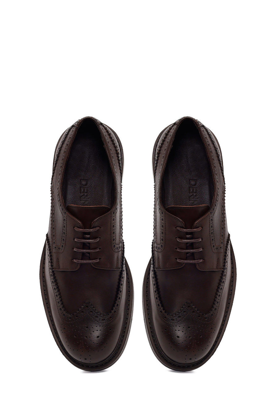 Male Brown Lace-up Leather Casual Shoes