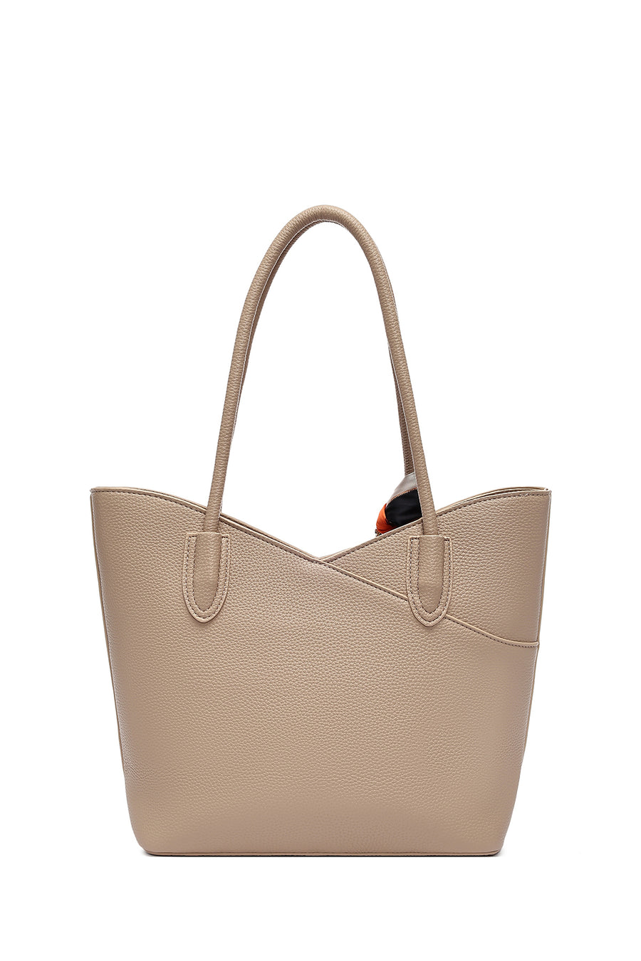 Women's Beige Accessory Detailed Shoulder Bag