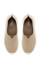 Women's Beige Chunky Suede Shoes | Derimod