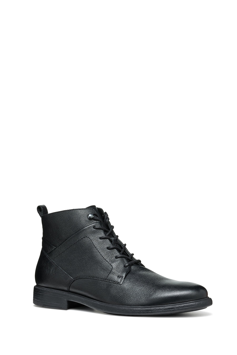 Geox Men's Black Terence Lace-Up Leather Combat Boots