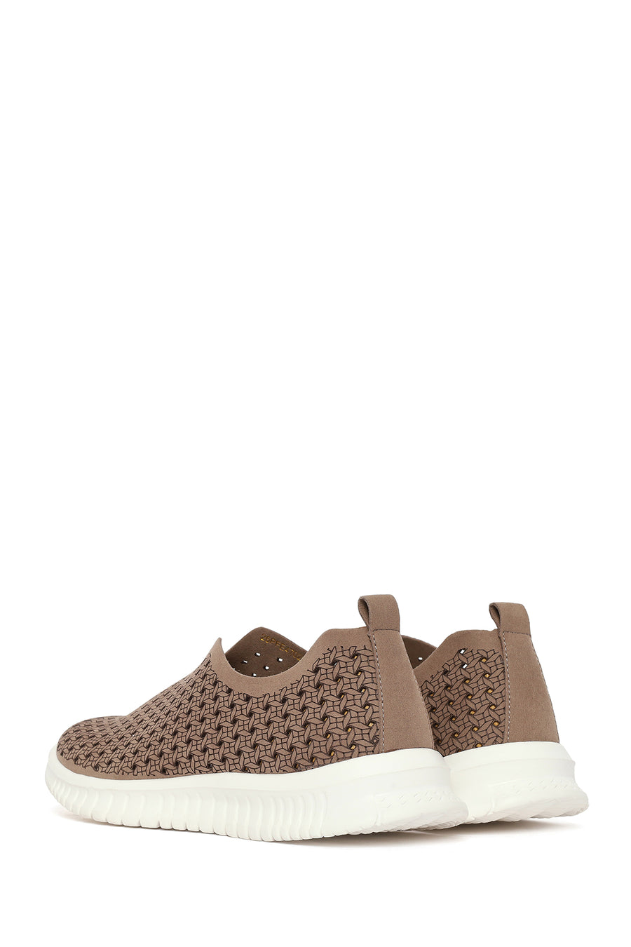Woman Mink Patterned Suede Comfort Shoes