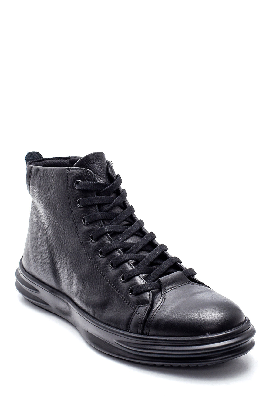 Men's Leather Zippered Boots
