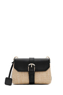 Women's Black Long Strap Straw Shoulder Bag | Derimod