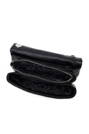 Woman Black Chain Strap Quilted Shoulder Bag | Derimod