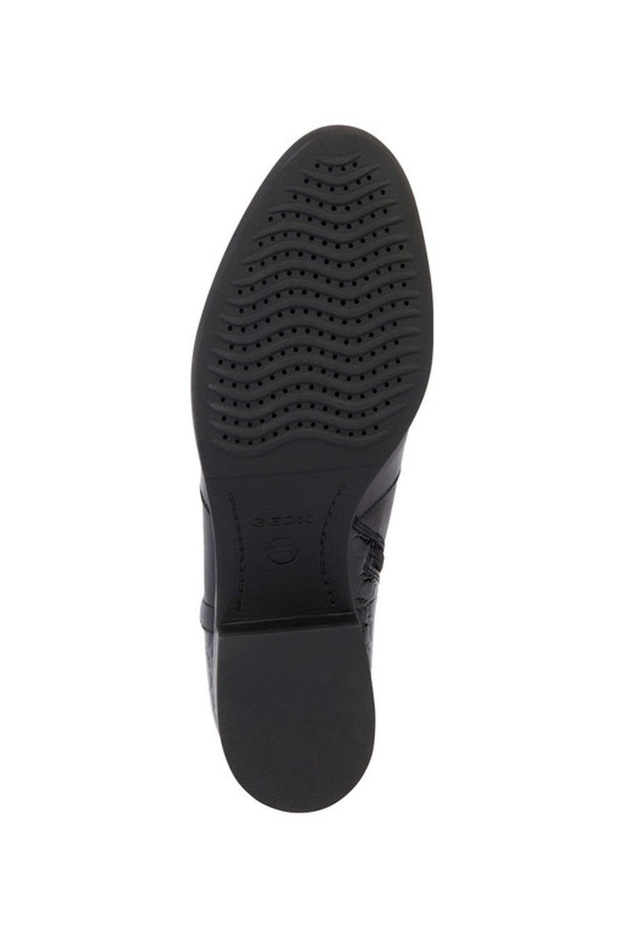 Geox Women's Black Felicity Zippered Heeled Leather Boots