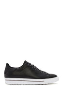 Men's Black Lace-up Leather Sneaker | Derimod