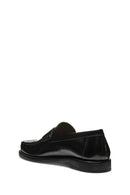 Geox Erkek Siyah U Recanati - Brushs.Lea Deri Loafer | Derimod