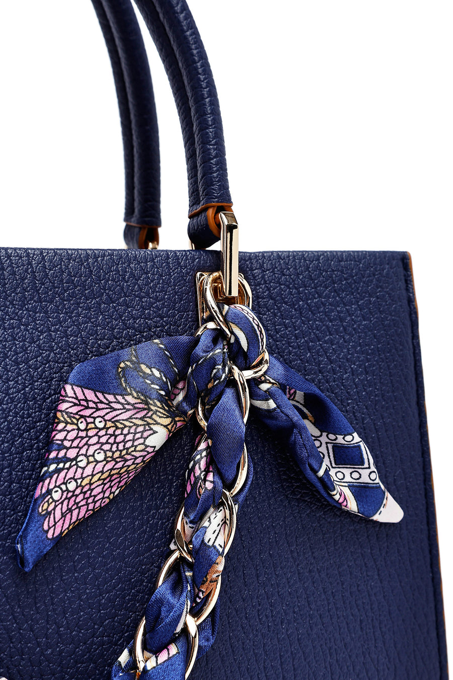 Women's Navy Blue Long Strap Accessory Handbag