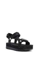 Camper Women's Black Oruga Up Thick Soled Sandals | Derimod