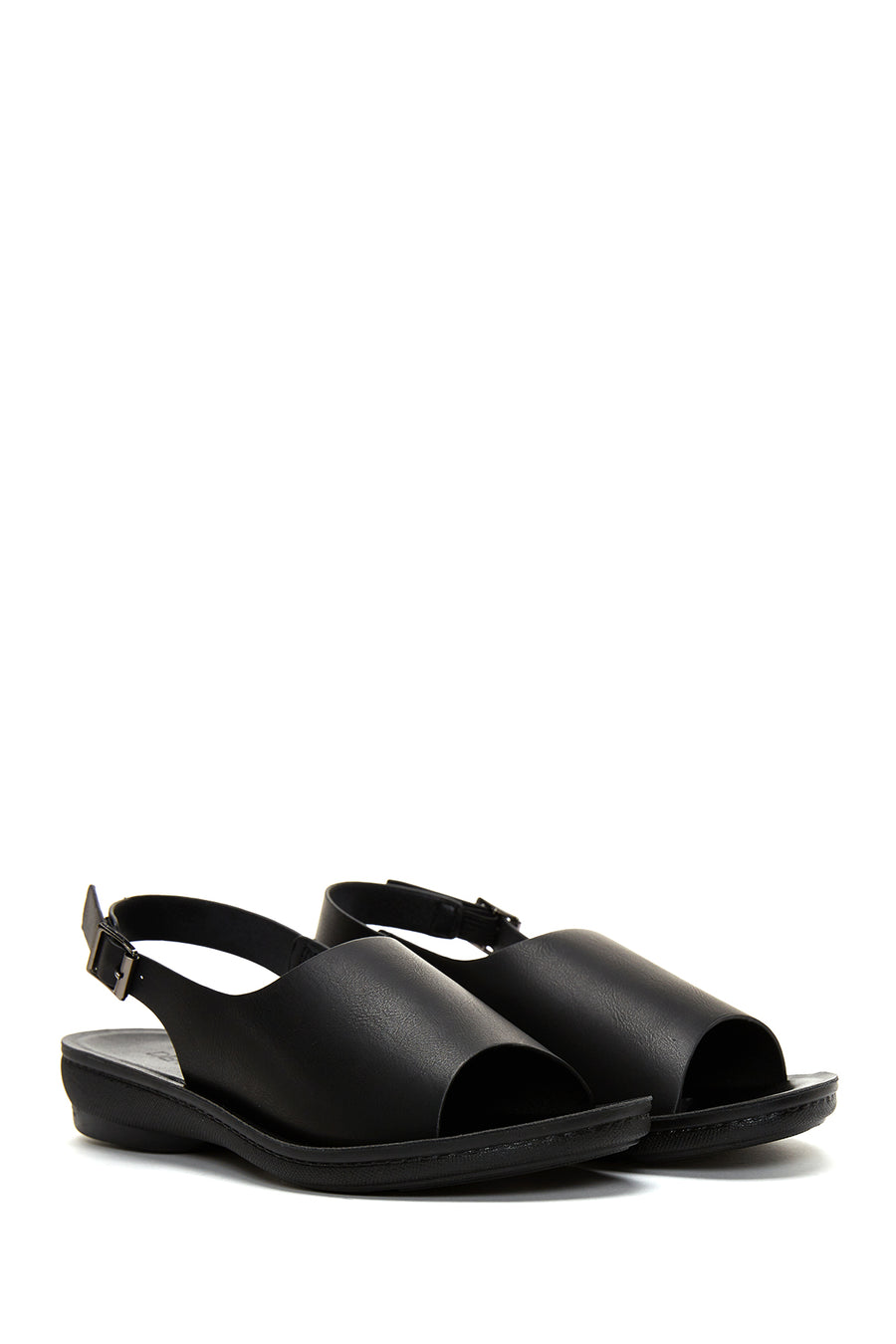 Kadın Siyah Comfort Sandalet