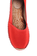 Kadın Kırmızı Hasır Taban Espadril | Derimod