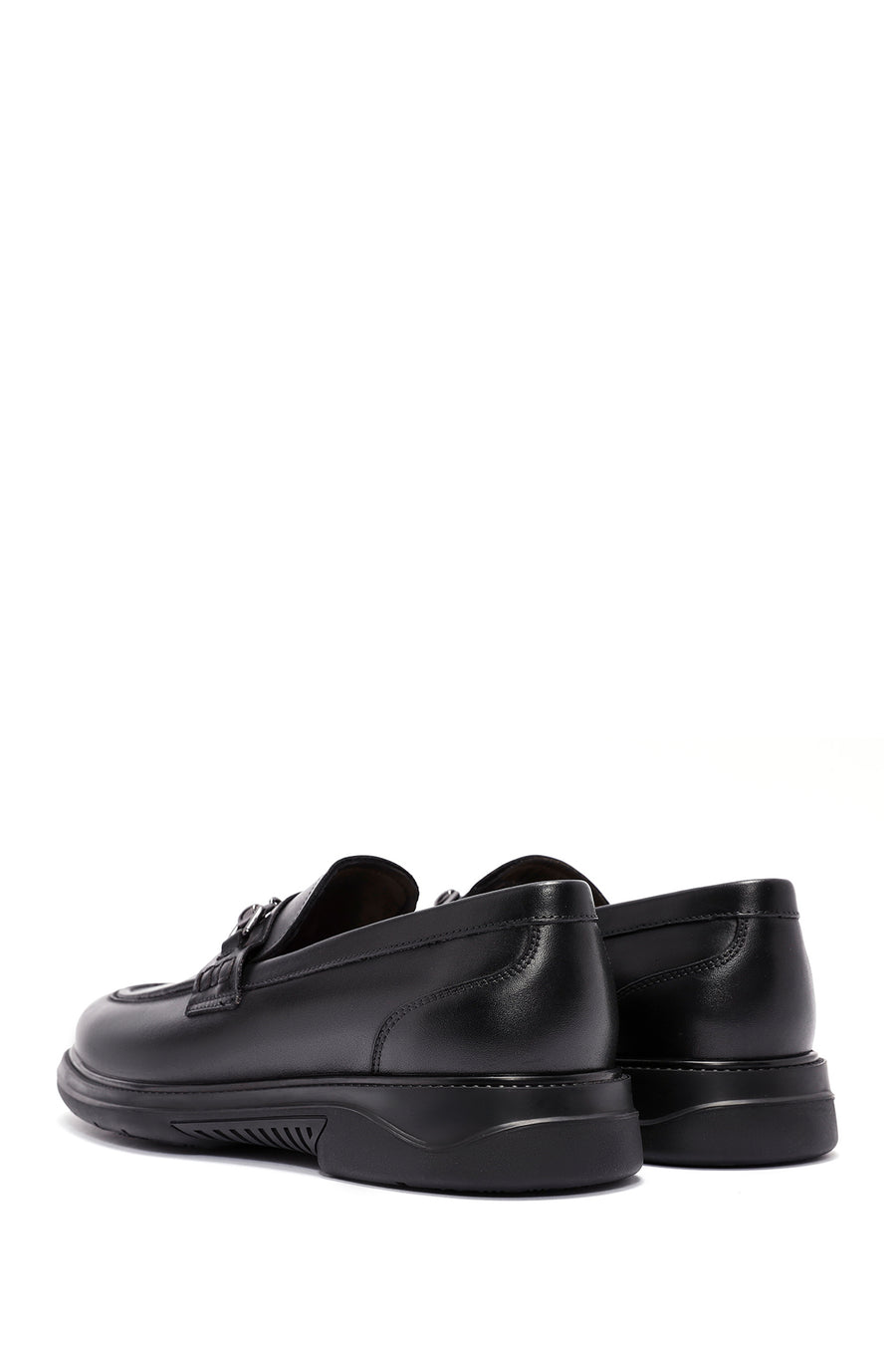 Erkek Siyah Deri Casual Loafer