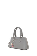 Woman Gray Long-Strap Charmed Shoulder Bag | Derimod