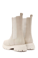 Women's Cream Chelsea Boots | Derimod