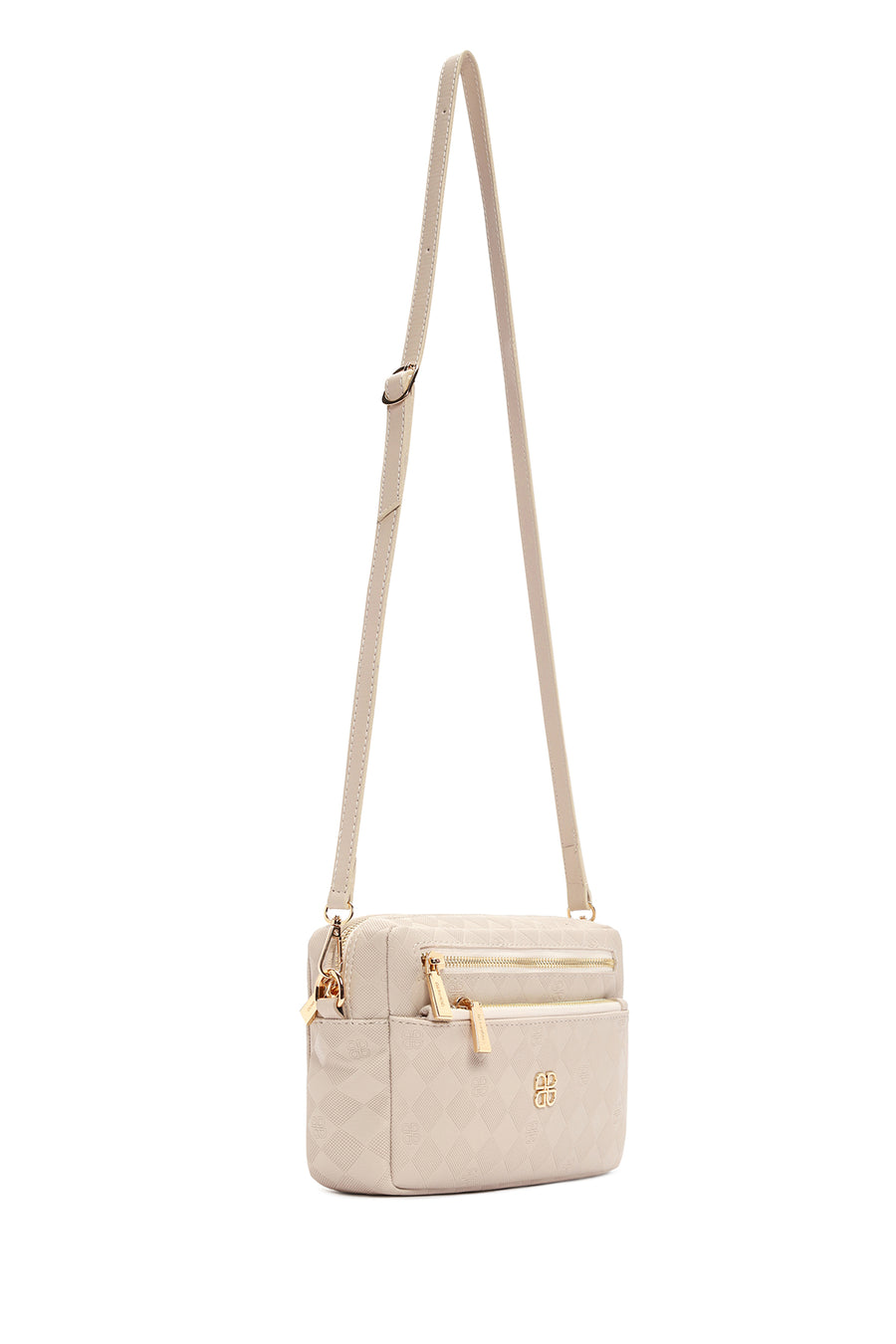 Women's Cream Long Strap Crossbody Bag
