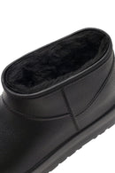 Women's Black Furry Teddy Boots | Derimod