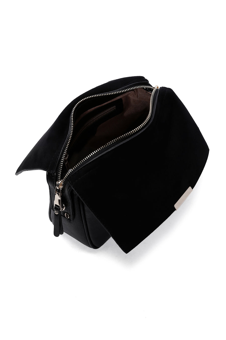 Women's Black Long Strap Crossbody Bag