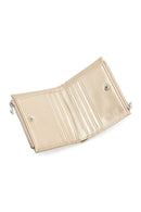 Women's Yellow Metallic Wallet | Derimod