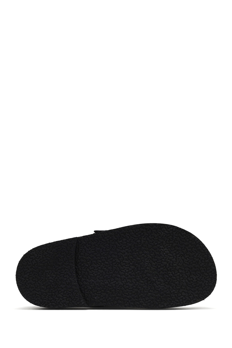Women's Black Buckled Thick Soled Sandals