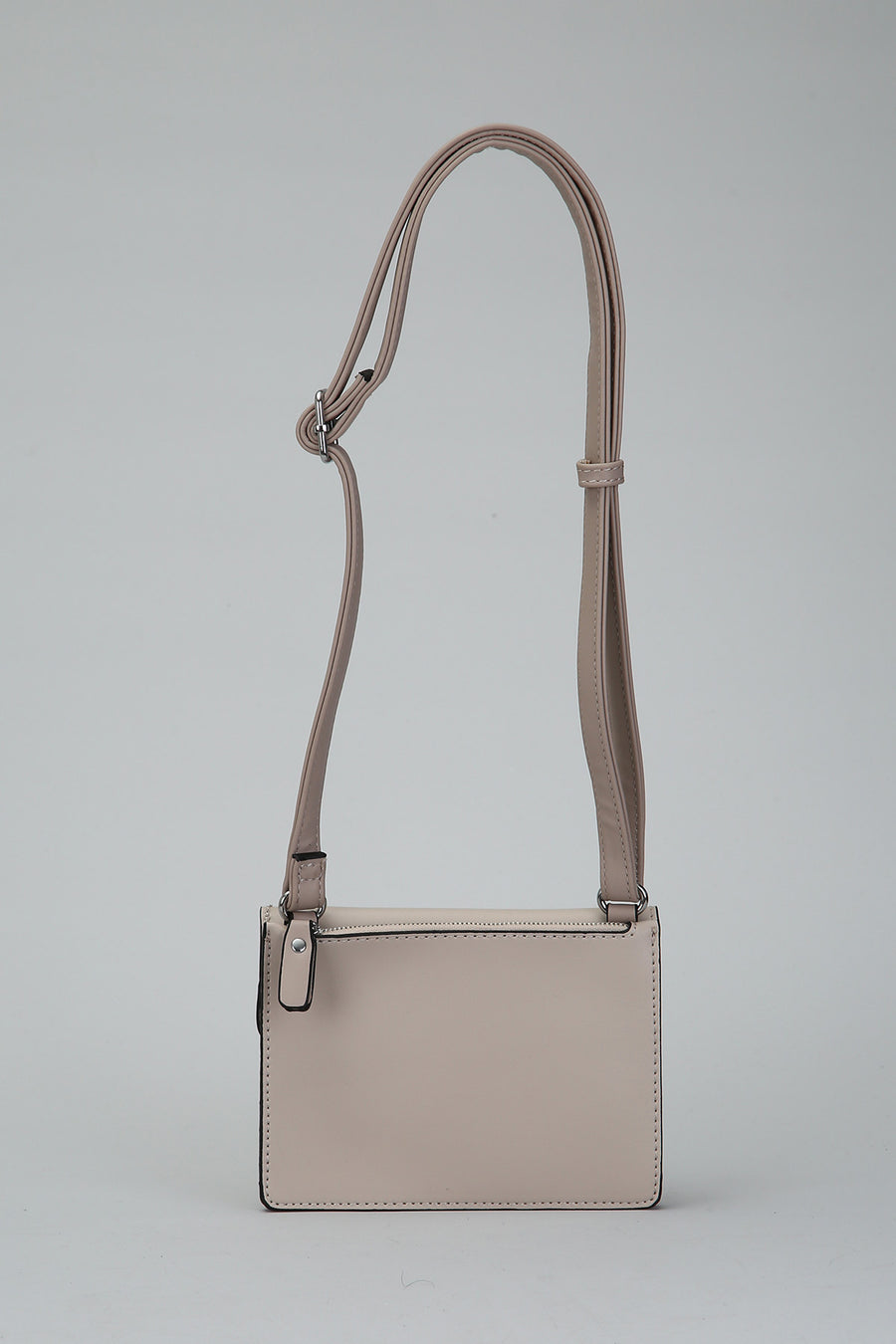 Women's Crossbody Bag with Staple Detail