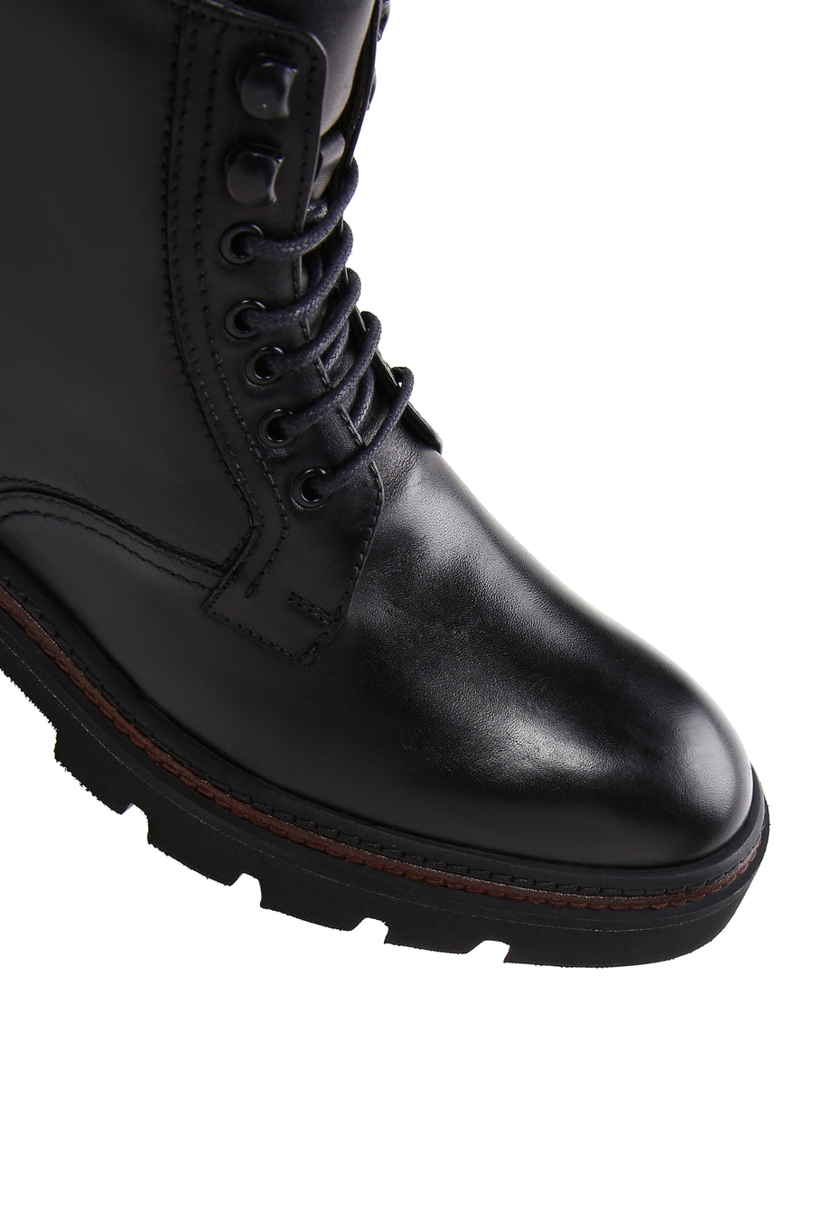 Men's Black Leather Zippered Casual Boots