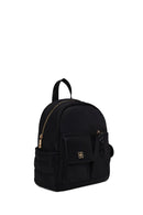 Woman Black Fabric Backpack | Derimod