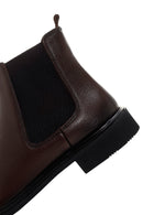 Men's Brown Leather Chelsea Boots | Derimod
