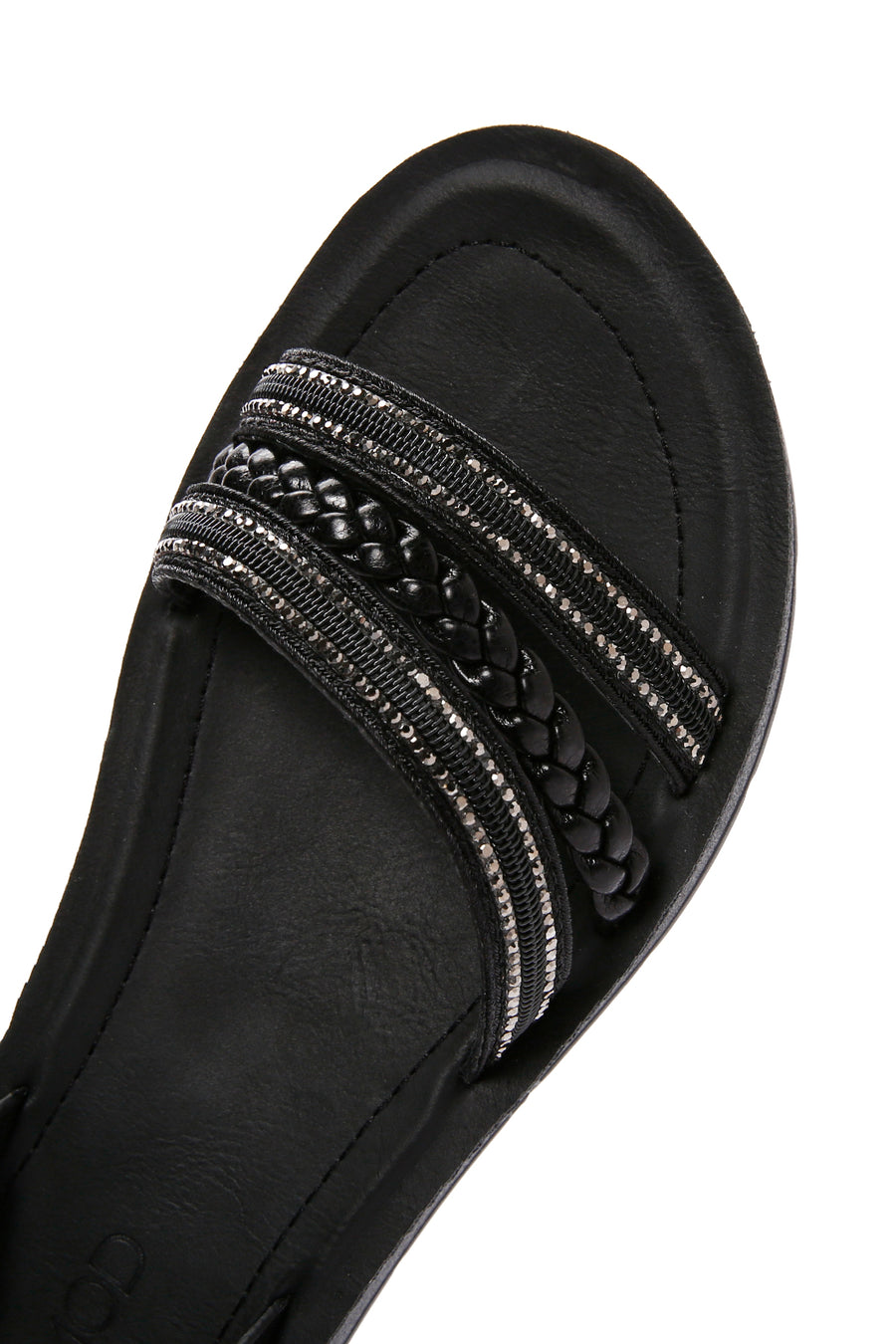 Women's Black Ankle Strap Comfort Sandals