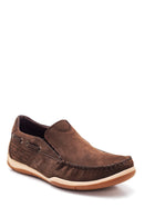 Men's Leather Nubuck Loafer | Derimod
