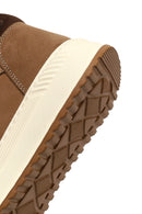 Men's Beige Lace-Up Thick-Soled Nubuck Leather Sports Boots | Derimod