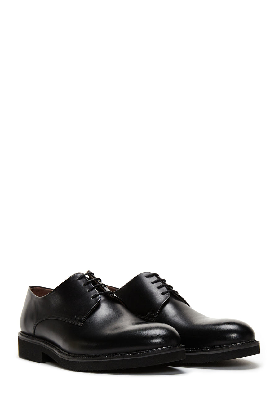 
Men's Black Lace-Up Leather Classic Shoes
