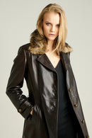 Dolores Women's Leather Jacket | Derimod