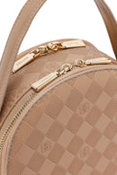 Women's Brown Long Strap Printed Mini Handbag | Derimod