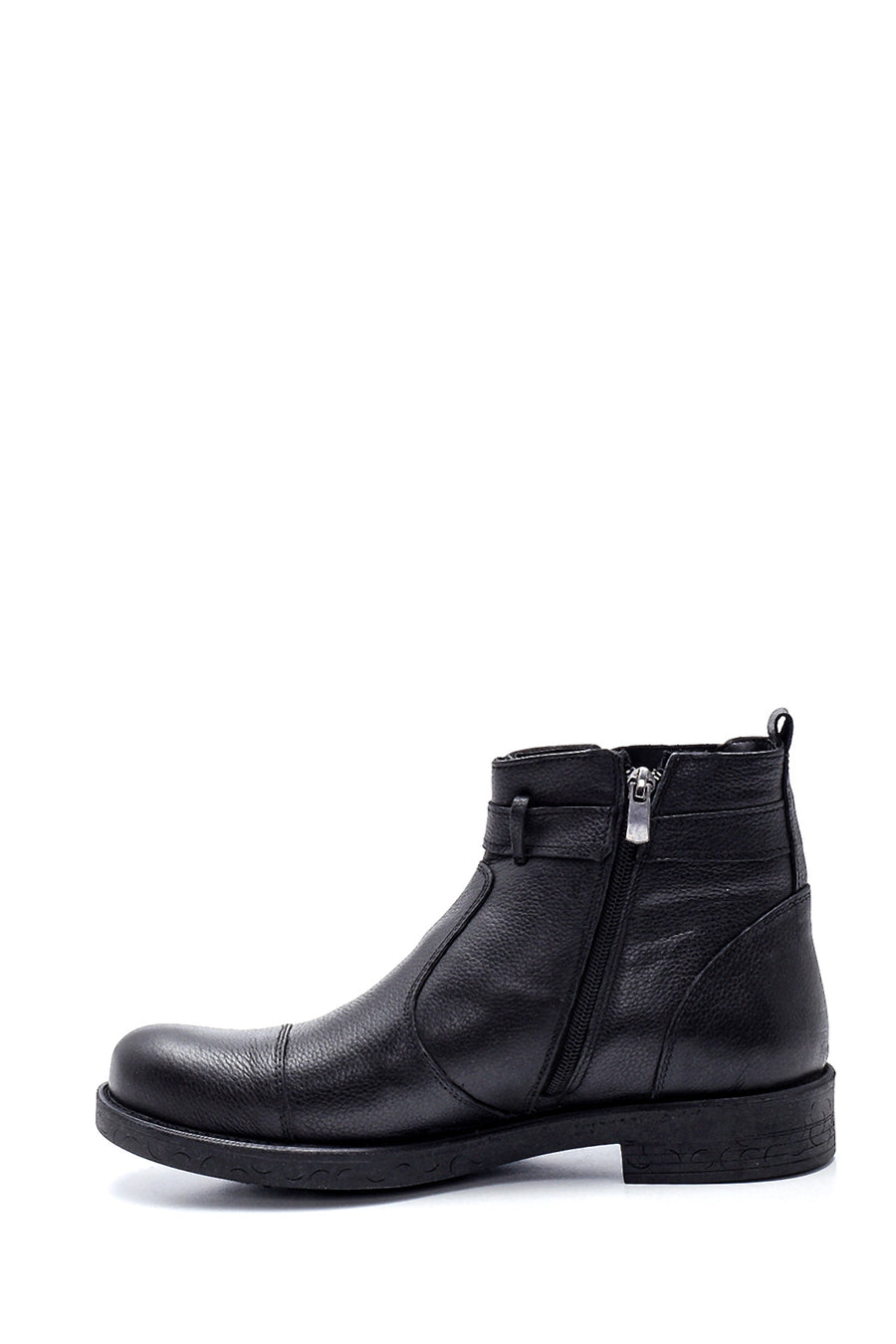 Men's Leather Zippered Boots