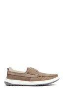 Men's Beige Lace-Up Nubuck Leather Casual Shoes | Derimod