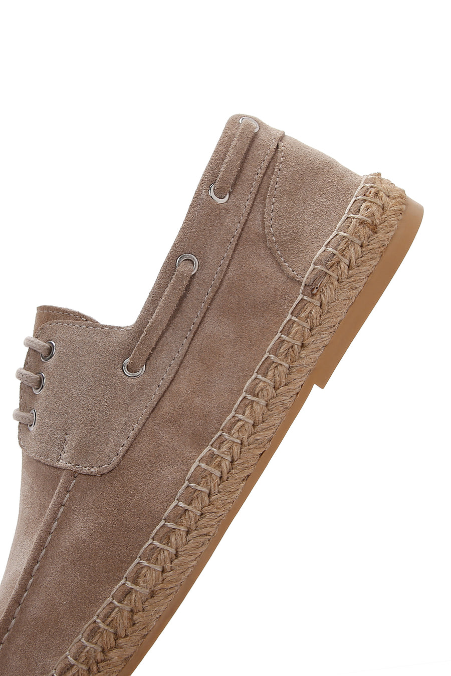 Men's Beige Suede Leather Espadrille