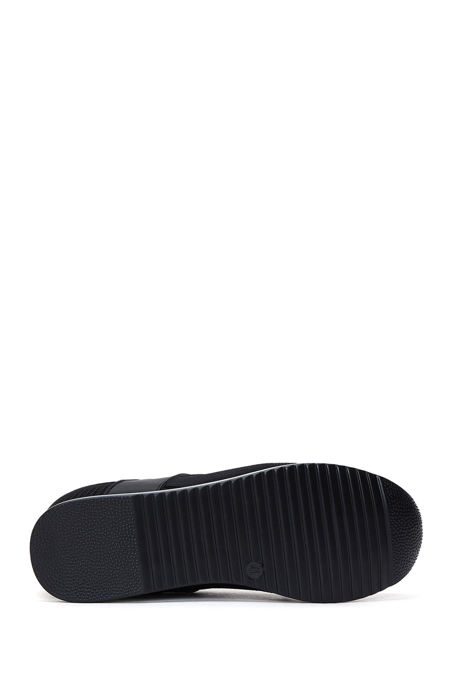 Women's Black Fabric Sneaker