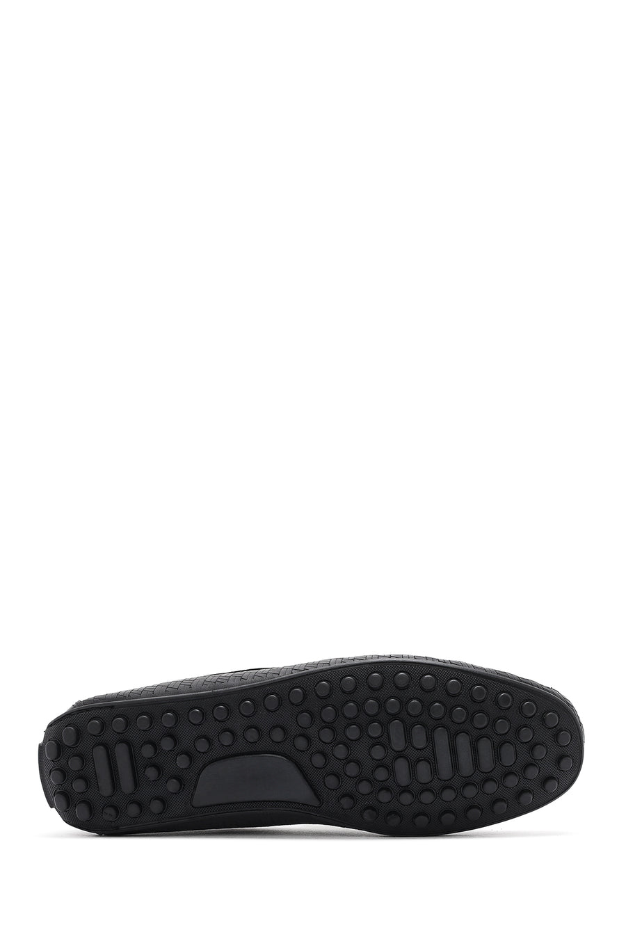 Men's Black Leather Casual Loafer