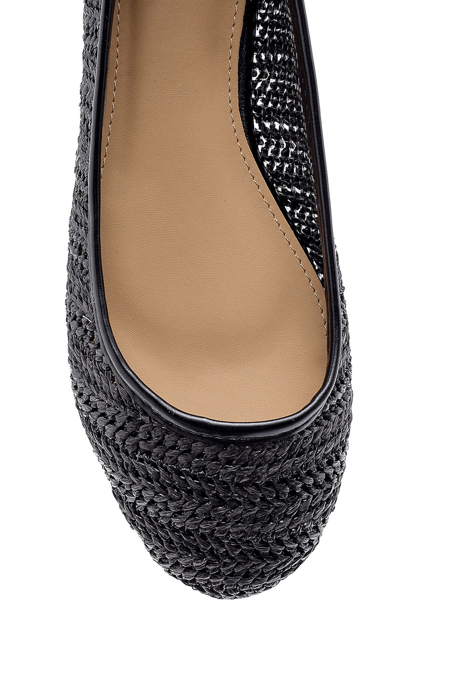 Women's Straw Ballerinas