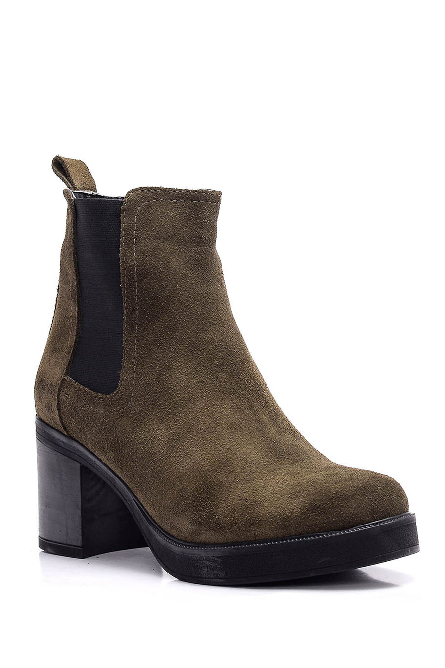 Women's Suede Heeled Boots