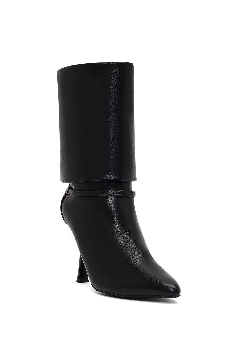 Women's Black Thin Heeled Boots