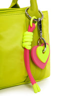 Woman Green Long-Strap Accessory Fabric Shoulder Bag | Derimod