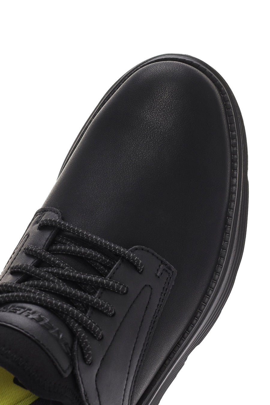 Skechers Erkek Siyah Gervin Deri Sneaker