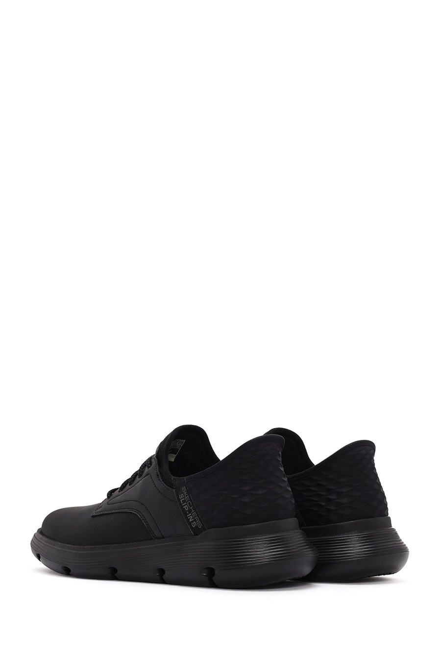 Skechers Erkek Siyah Gervin Deri Sneaker