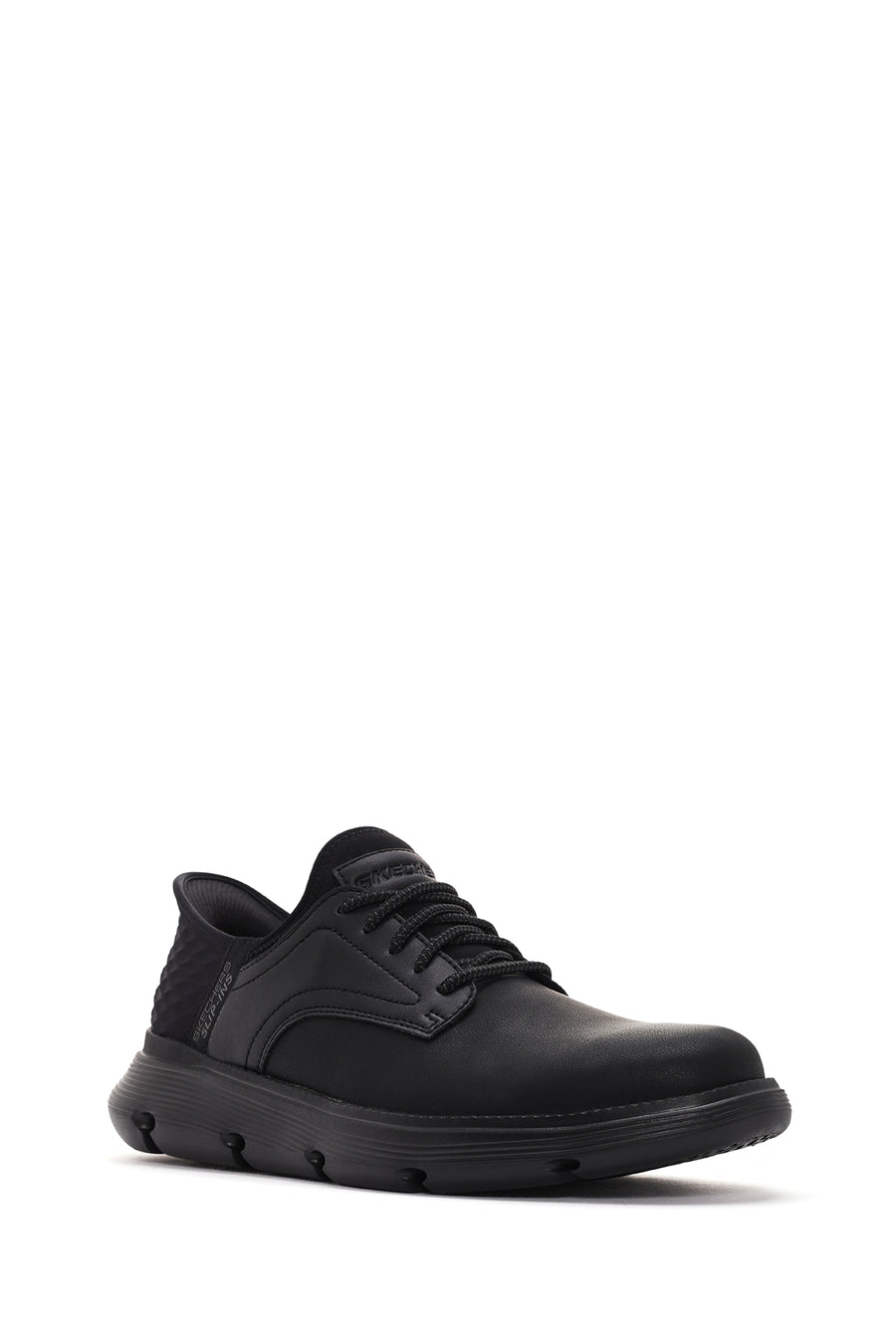 Skechers Erkek Siyah Gervin Deri Sneaker