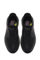 Skechers Erkek Siyah Gervin Deri Sneaker | Derimod