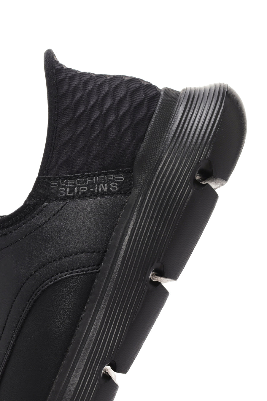 Skechers Erkek Siyah Gervin Deri Sneaker
