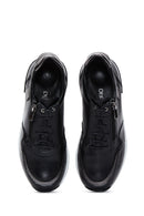 Women's Black Leather Sneaker | Derimod